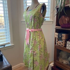 NWOT Sweet Sag Harbor Pink & Green Print Dress 12
